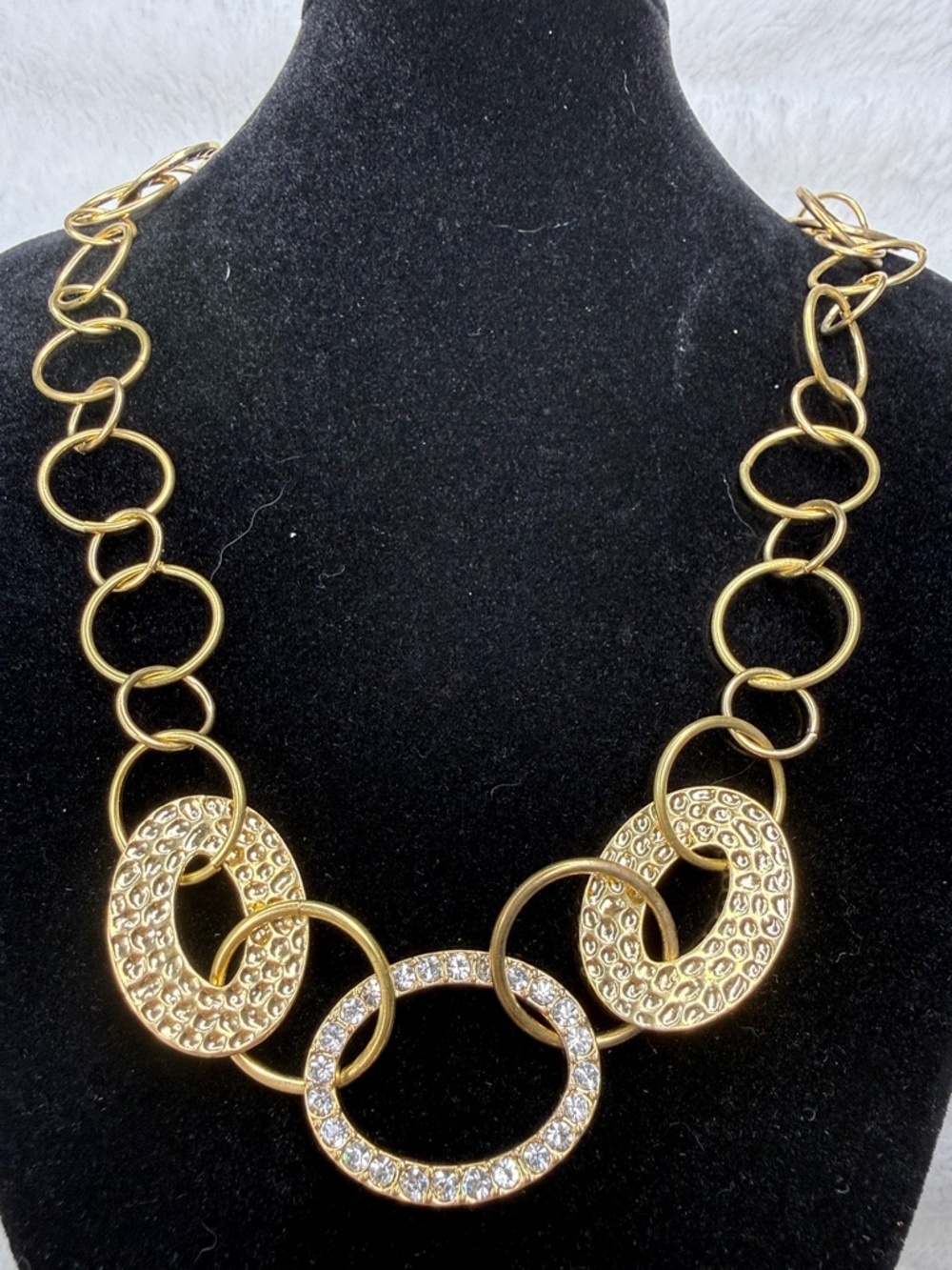 Vintage gold and Swarovski enchanted necklace